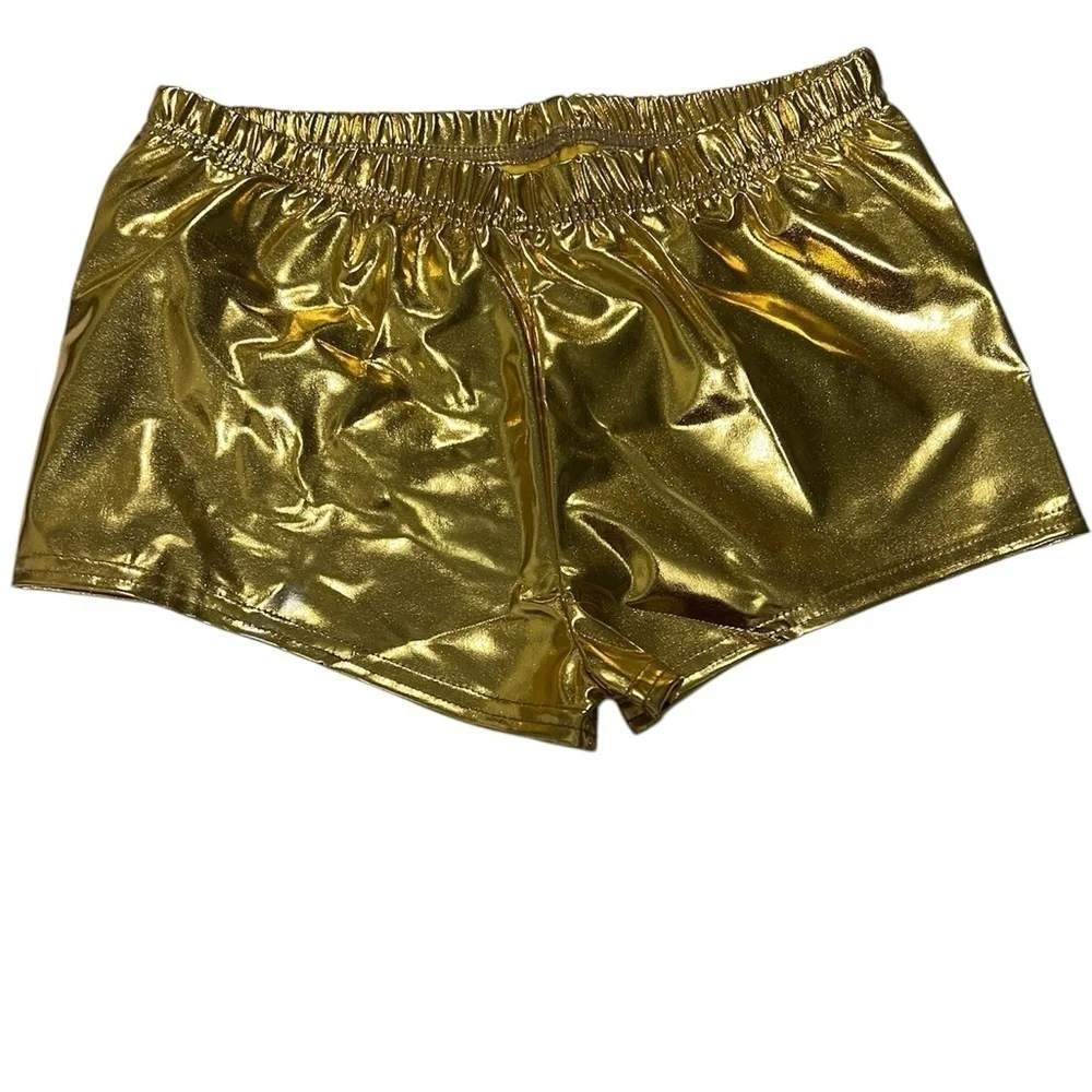 Gold Metallic Kids Shorts - Size XL NWOT